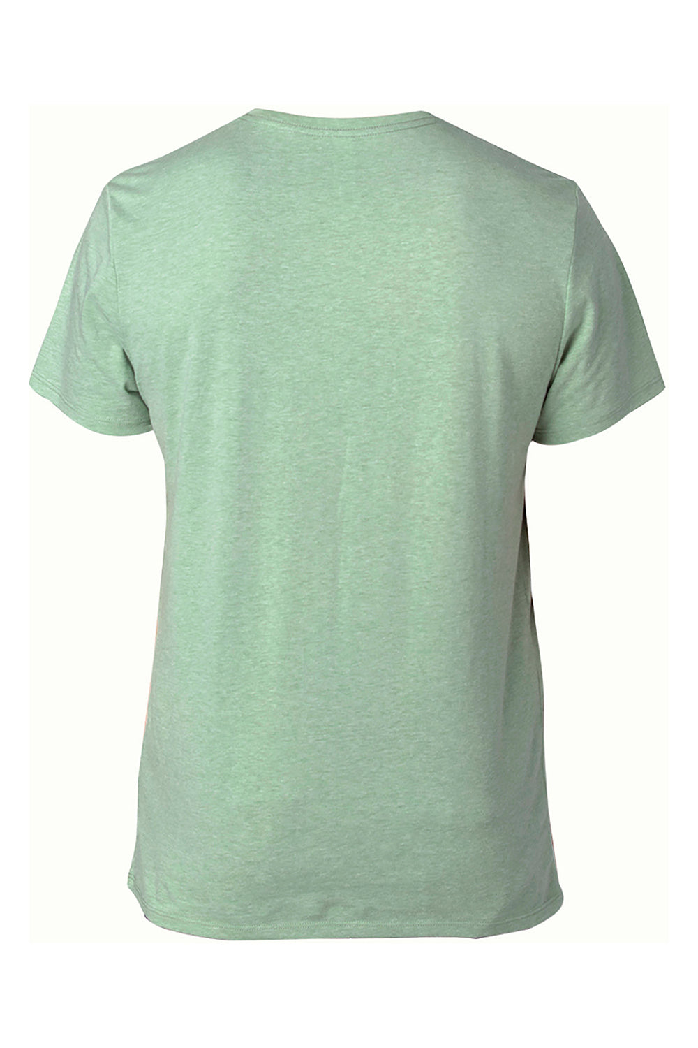 Threadfast Apparel 100A Mens Ultimate Short Sleeve Crewneck T-Shirt Heather Army Green Flat Back