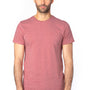 Threadfast Apparel Mens Ultimate Short Sleeve Crewneck T-Shirt - Heather Maroon