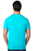 Threadfast Apparel 100A Mens Ultimate Short Sleeve Crewneck T-Shirt Pacific Blue Model Back