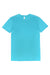 Threadfast Apparel 100A Mens Ultimate Short Sleeve Crewneck T-Shirt Pacific Blue Flat Front