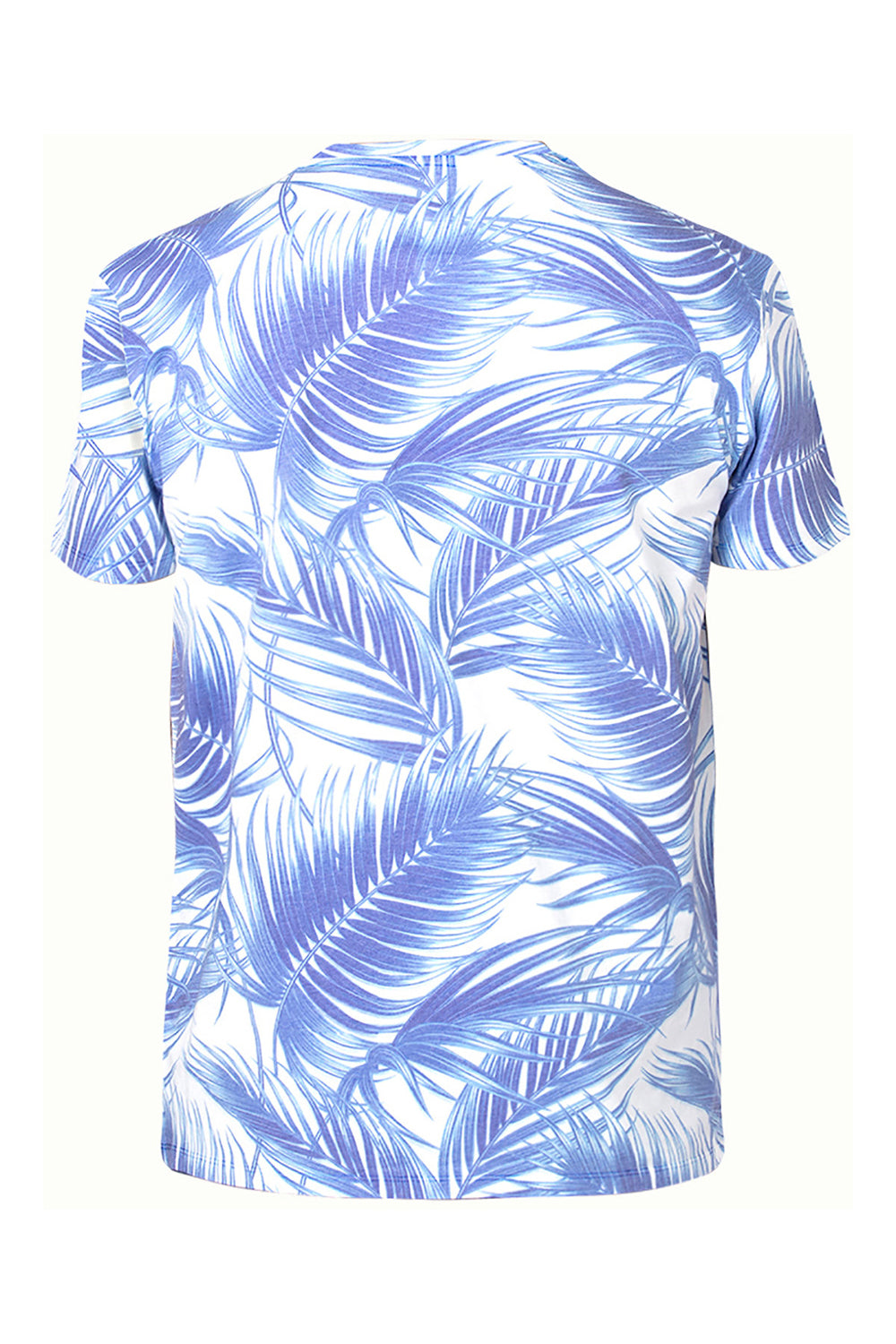 Threadfast Apparel 100A Mens Ultimate Short Sleeve Crewneck T-Shirt Palm Paradise Flat Back