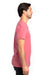 Threadfast Apparel 100A Mens Ultimate Short Sleeve Crewneck T-Shirt Heather Red Model Side