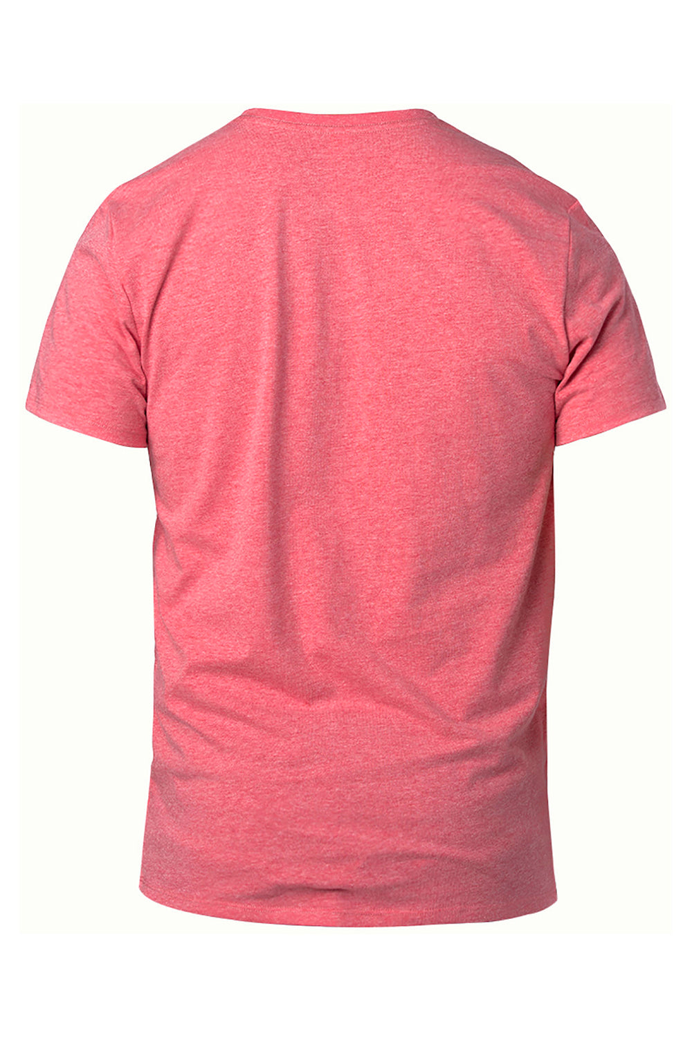 Threadfast Apparel 100A Mens Ultimate Short Sleeve Crewneck T-Shirt Heather Red Flat Back