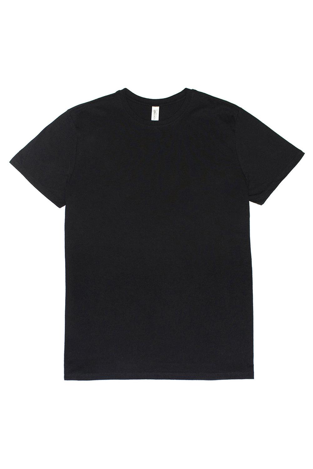 Threadfast Apparel 100A Mens Ultimate Short Sleeve Crewneck T-Shirt Black Flat Front