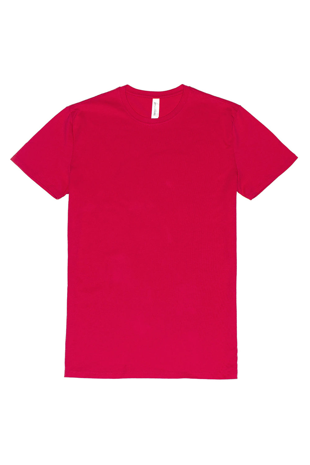 Threadfast Apparel 100A Mens Ultimate Short Sleeve Crewneck T-Shirt Red Flat Front