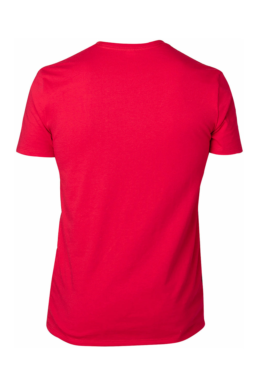 Threadfast Apparel 100A Mens Ultimate Short Sleeve Crewneck T-Shirt Red Flat Back