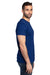 Threadfast Apparel 100A Mens Ultimate Short Sleeve Crewneck T-Shirt Navy Blue Model Side