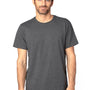 Threadfast Apparel Mens Ultimate Short Sleeve Crewneck T-Shirt - Heather Charcoal Grey