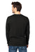 Threadfast Apparel 100LS Mens Ultimate Long Sleeve Crewneck T-Shirt Black Model Back