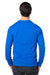 Threadfast Apparel 100LS Mens Ultimate Long Sleeve Crewneck T-Shirt Royal Blue Model Back