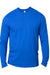 Threadfast Apparel 100LS Mens Ultimate Long Sleeve Crewneck T-Shirt Royal Blue Flat Front