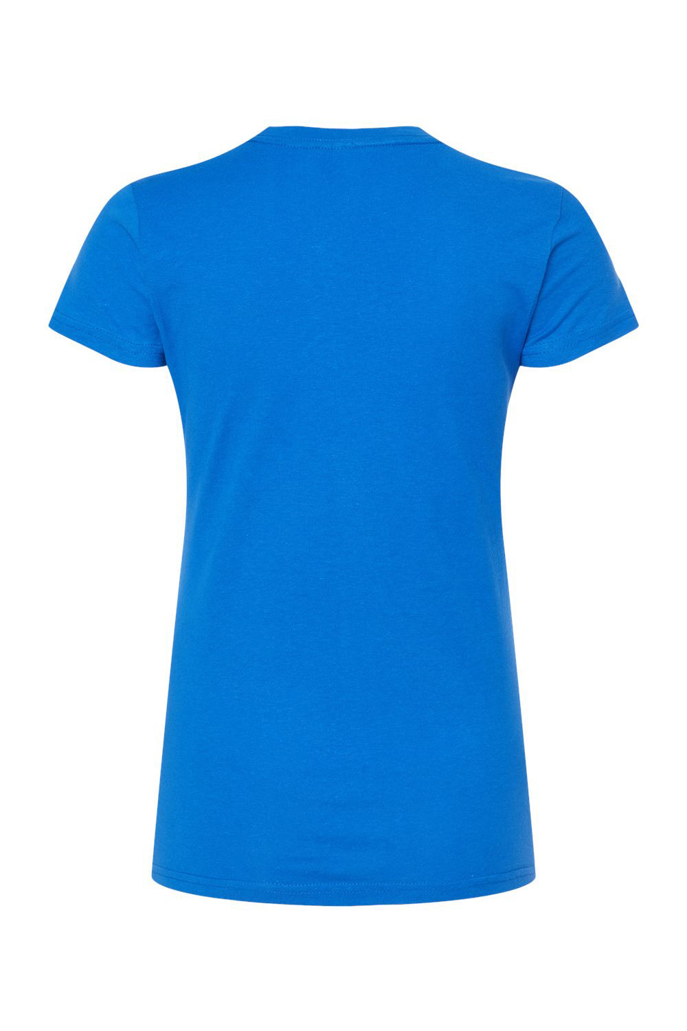 Tultex 213 Womens Fine Jersey Slim Fit Short Sleeve Crewneck T-Shirt Royal Blue Flat Back