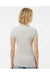 Tultex 213 Womens Fine Jersey Slim Fit Short Sleeve Crewneck T-Shirt Silver Grey Model Back