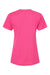 Tultex 216 Womens Fine Jersey Classic Fit Short Sleeve Crewneck T-Shirt Fuchsia Pink Flat Back