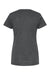 Tultex 216 Womens Fine Jersey Classic Fit Short Sleeve Crewneck T-Shirt Heather Charcoal Grey Flat Back