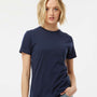 Tultex Womens Fine Jersey Classic Fit Short Sleeve Crewneck T-Shirt - Navy Blue - NEW