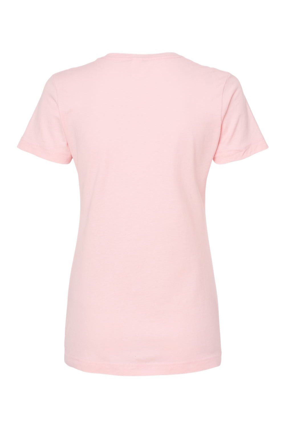 Tultex 216 Womens Fine Jersey Classic Fit Short Sleeve Crewneck T-Shirt Pink Flat Back