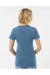 Tultex 216 Womens Fine Jersey Classic Fit Short Sleeve Crewneck T-Shirt Slate Blue Model Back