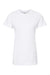 Tultex 216 Womens Fine Jersey Classic Fit Short Sleeve Crewneck T-Shirt White Flat Front