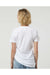 Tultex 216 Womens Fine Jersey Classic Fit Short Sleeve Crewneck T-Shirt White Model Back