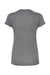 Tultex 240 Womens Poly-Rich Short Sleeve Crewneck T-Shirt Heather Charcoal Grey Flat Back