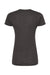 Tultex 240 Womens Poly-Rich Short Sleeve Crewneck T-Shirt Heather Graphite Grey Flat Back