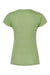 Tultex 240 Womens Poly-Rich Short Sleeve Crewneck T-Shirt Heather Green Flat Back
