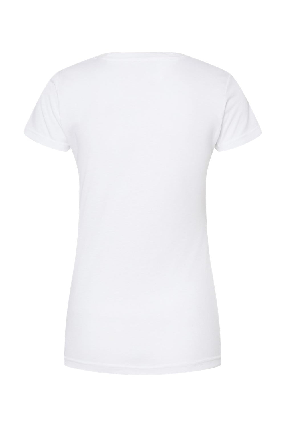 Tultex 240 Womens Poly-Rich Short Sleeve Crewneck T-Shirt White Flat Back