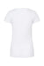 Tultex 240 Womens Poly-Rich Short Sleeve Crewneck T-Shirt White Flat Back
