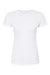 Tultex 240 Womens Poly-Rich Short Sleeve Crewneck T-Shirt White Flat Front