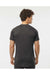 Tultex 241 Mens Poly-Rich Short Sleeve Crewneck T-Shirt Heather Graphite Grey Model Back