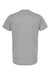 Tultex 241 Mens Poly-Rich Short Sleeve Crewneck T-Shirt Heather Grey Flat Back