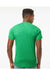 Tultex 241 Mens Poly-Rich Short Sleeve Crewneck T-Shirt Heather Kelly Green Model Back