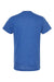 Tultex 241 Mens Poly-Rich Short Sleeve Crewneck T-Shirt Heather Royal Blue Flat Back