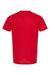 Tultex 241 Mens Poly-Rich Short Sleeve Crewneck T-Shirt Red Flat Back