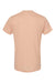 Tultex 241 Mens Poly-Rich Short Sleeve Crewneck T-Shirt Heather Peach Flat Back