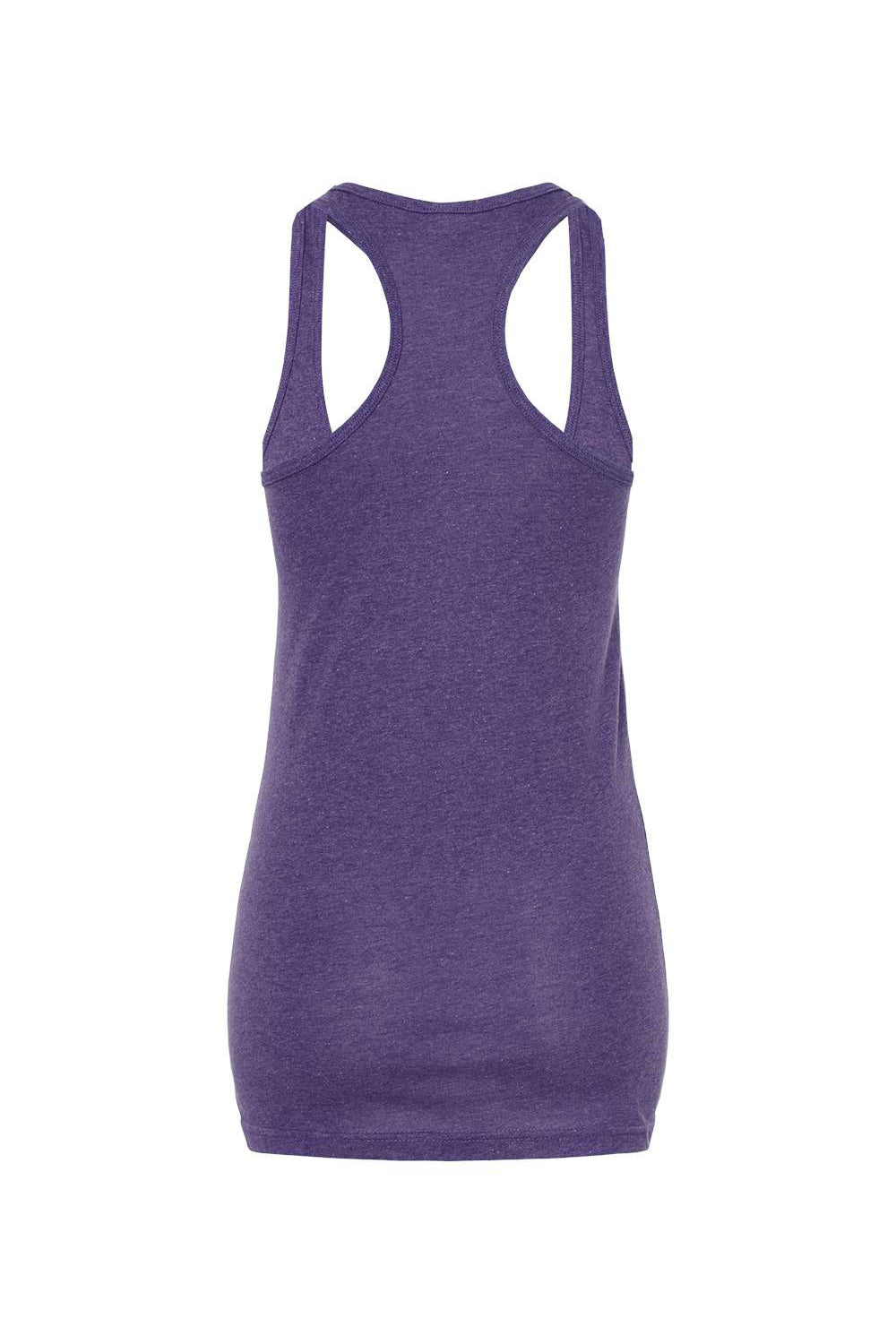 Tultex 190 Womens Poly-Rich Racerback Tank Top Heather Purple Flat Back