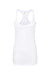 Tultex 190 Womens Poly-Rich Racerback Tank Top White Flat Front