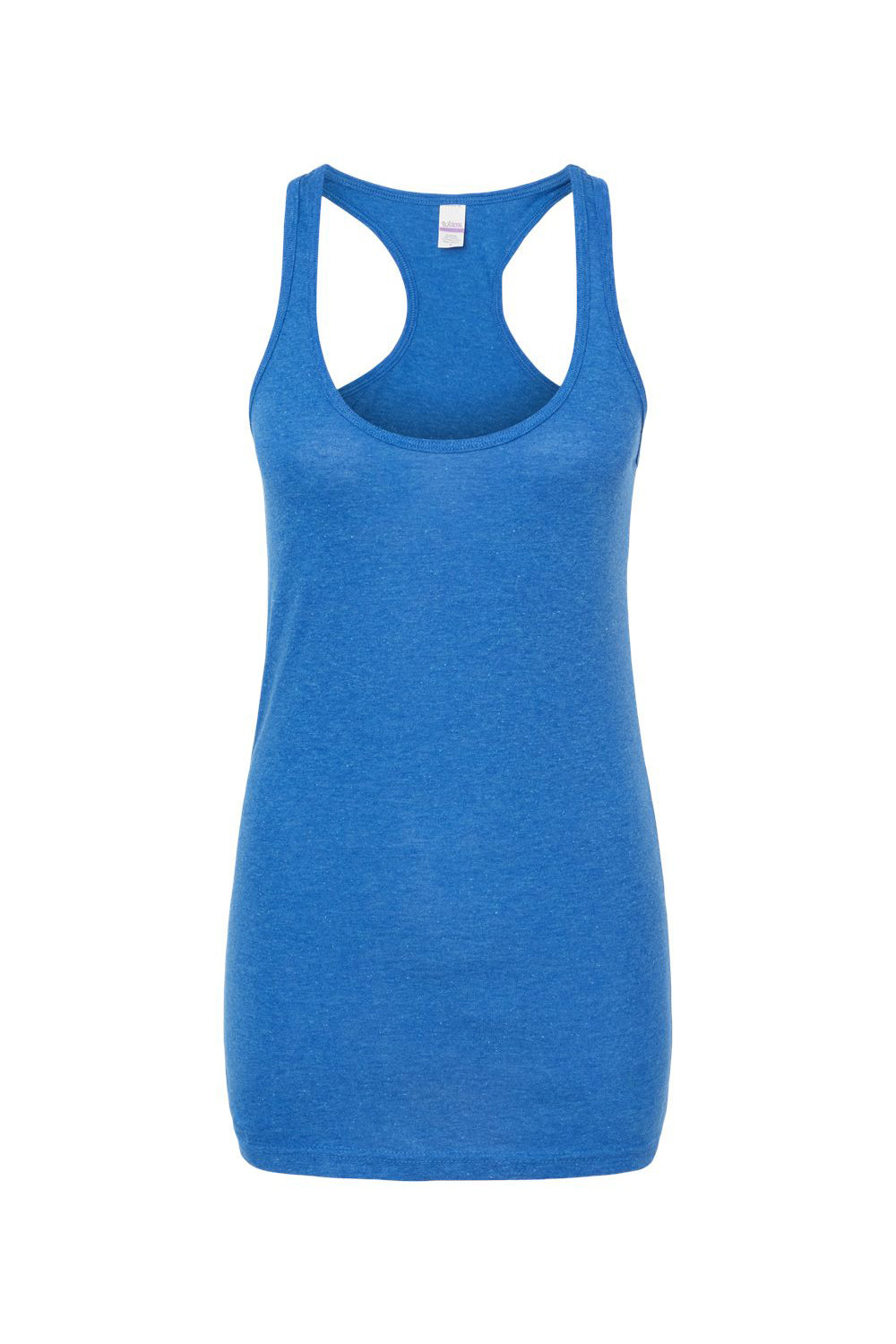Tultex 190 Womens Poly-Rich Racerback Tank Top Heather Royal Blue Flat Front