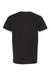 Tultex 246 Mens Fine Jersey Ringer Short Sleeve Crewneck T-Shirt Black/White Flat Back