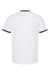 Tultex 246 Mens Fine Jersey Ringer Short Sleeve Crewneck T-Shirt White/Navy Blue Flat Back