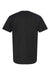 Tultex 290 Mens Jersey Short Sleeve Crewneck T-Shirt Black Flat Back