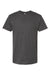 Tultex 290 Mens Jersey Short Sleeve Crewneck T-Shirt Heather Charcoal Grey Flat Front