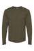 Tultex 291 Mens Jersey Long Sleeve Crewneck T-Shirt Grape Leaf Green Flat Front