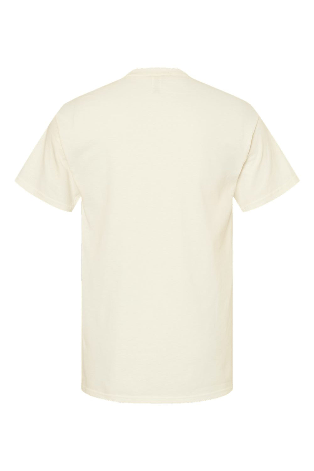 M&O 4800 Mens Gold Soft Touch Short Sleeve Crewneck T-Shirt Natural Flat Back