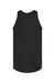 Tultex S105 Mens Fine Jersey Tank Top Black Flat Back