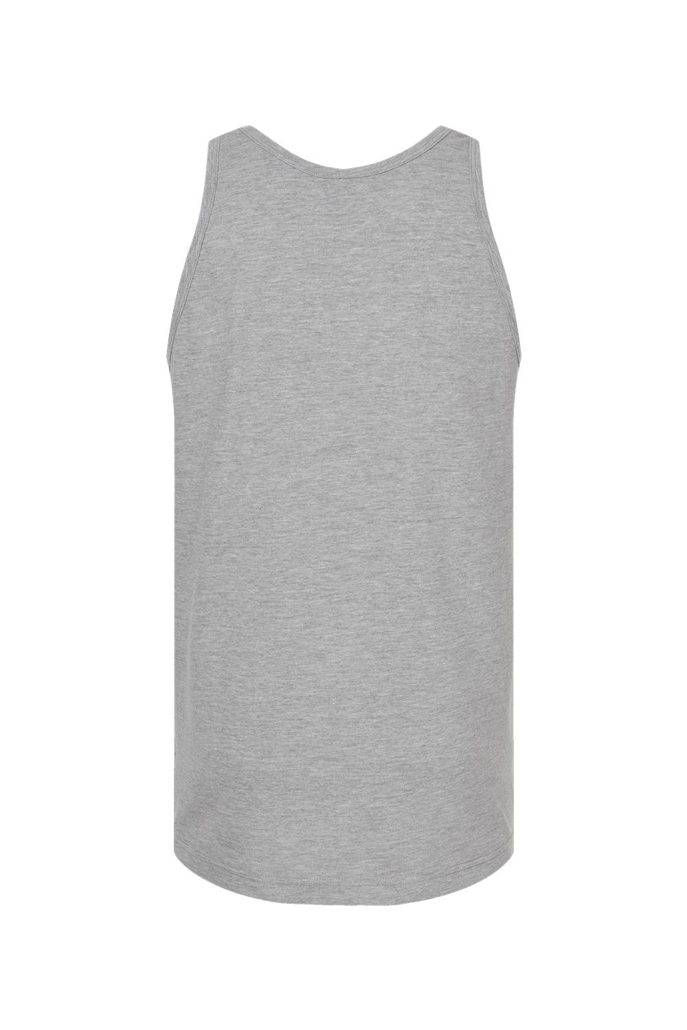 Tultex S105 Mens Fine Jersey Tank Top Heather Grey Flat Back