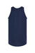 Tultex S105 Mens Fine Jersey Tank Top Navy Blue Flat Back