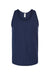 Tultex S105 Mens Fine Jersey Tank Top Navy Blue Flat Front