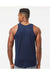 Tultex S105 Mens Fine Jersey Tank Top Navy Blue Model Back